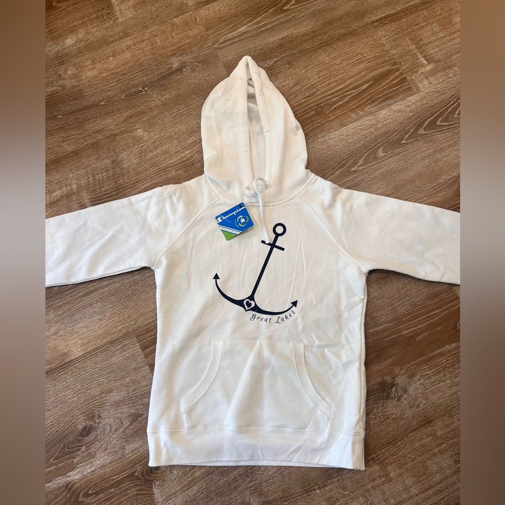 Great Lakes White Hoodie